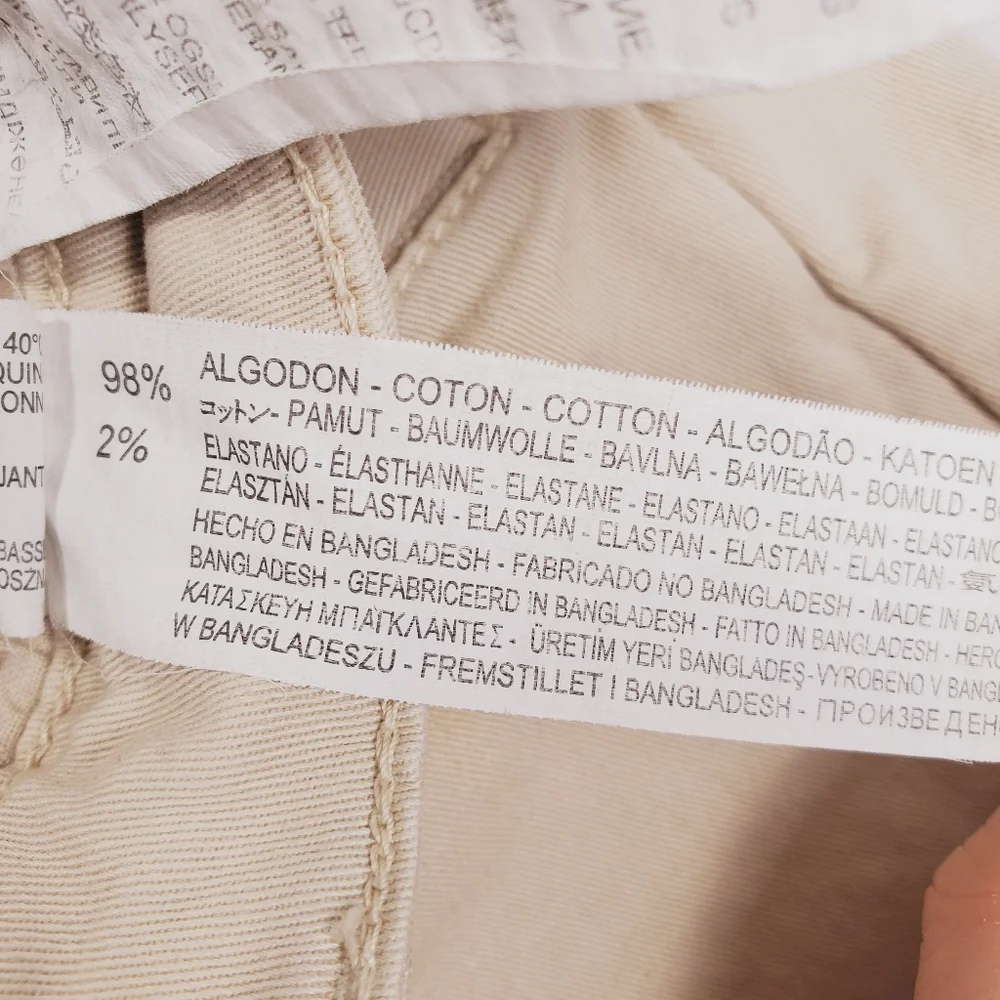 Zara Kahki Moto Pants Size 12 - Picture 11 of 16